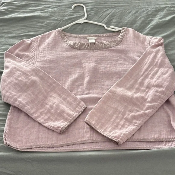 J. Jill Dusty Pink Cotton Top - Picture 1 of 4